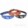 Colorful Pet Collar Dog Collar PU Leather Personalized Dog Accessories Manufactory